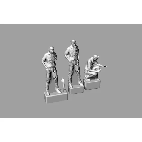 US Navy Sailors for WW2 Dioramas, 1/144 - Brengun BRL144201