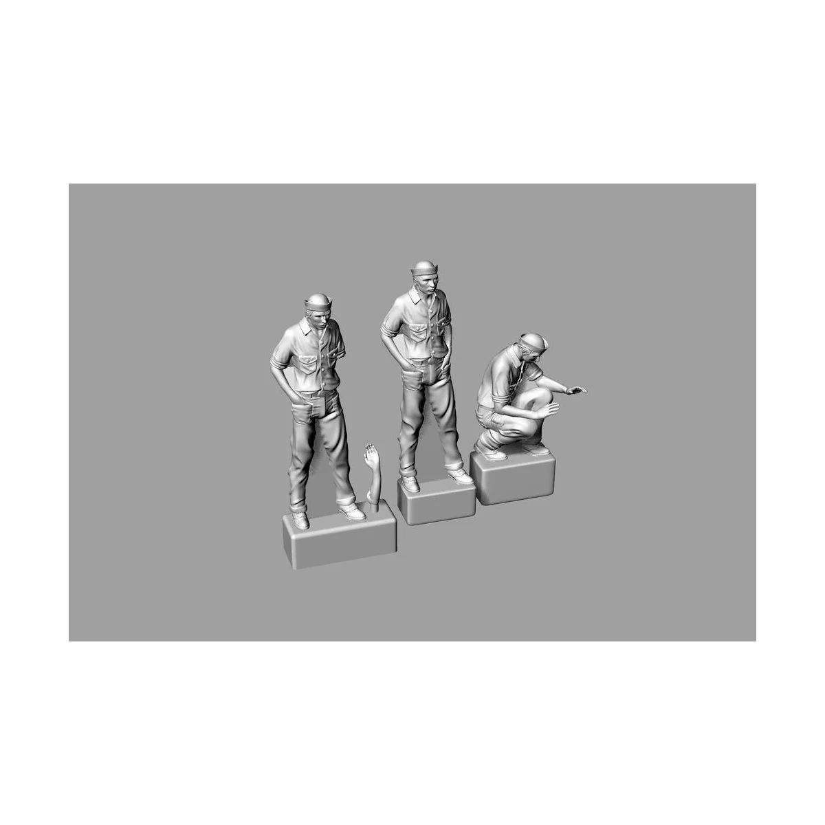 US Navy Sailors for WW2 Dioramas, 1/144 - Brengun BRL144201