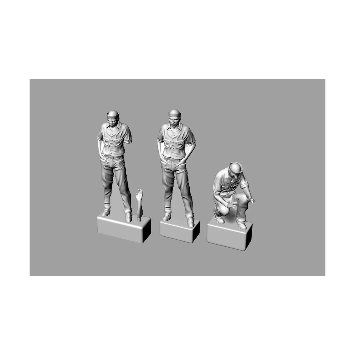 US Navy Sailors for WW2 Dioramas, 1/144 - Brengun BRL144201