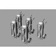 RAF large extingusher (5pcs), 1/72 - Brengun BRL72295