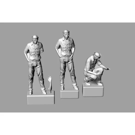 US Navy Sailors for WW2 Dioramas, 1/48 - Brengun BRL48181