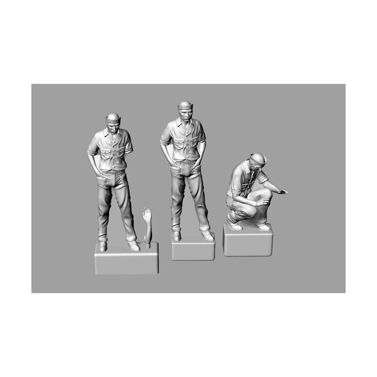 US Navy Sailors for WW2 Dioramas, 1/48 - Brengun BRL48181