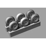 Spitfire 5 spoke wheels set (3 types of tires), 1/32 - Brengun BRL3...
