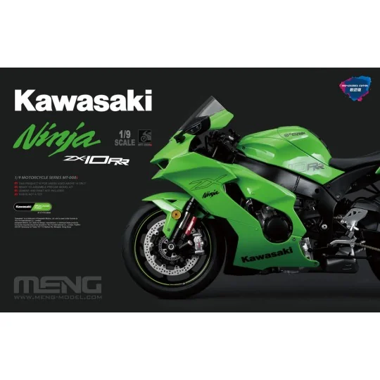 Kawasaki ZX-10RR (Pre-colored Edition), 1/9 - MENG-Model MT-008s