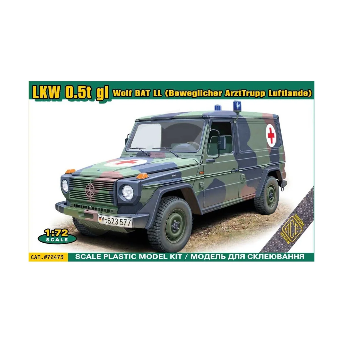 LKW 0.5t GL Wolf BAT LL, 1/72 - ACE ACE72473 LKW 0.5t GL Wolf BAT LL, 1/72 - ACE ACE72473