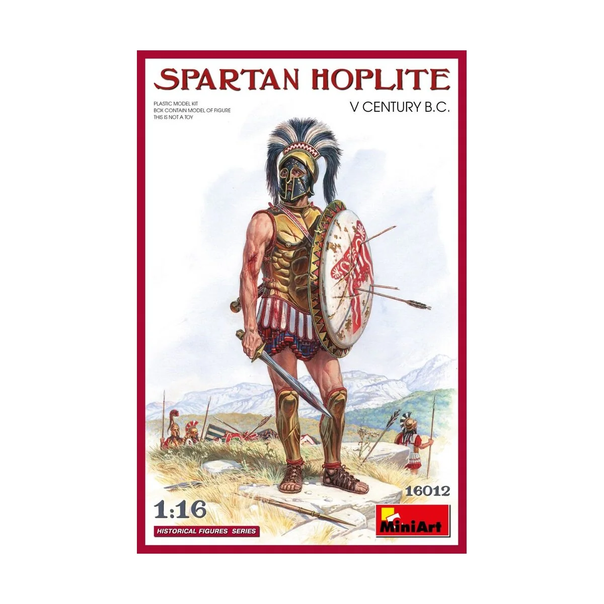 Spartan Hoplite. V CENTURY B.C., 1/16 - MiniArt 16012