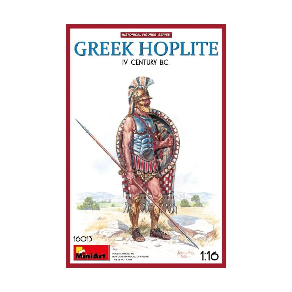 Greek Hoplite. IV c. B.C., 1/16 - MiniArt 16013