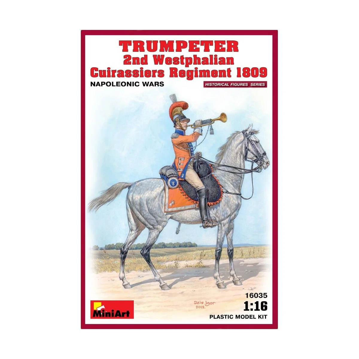 Trumpeter. 2nd Westphalian Cuirassiers Regiment, 1/16 - MiniArt 16035 Trumpeter. 2nd Westphalian Cuirassiers Regiment, 1/16 - MiniArt 16035