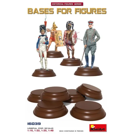 Bases for Figures 6 pc, 1/35 - MiniArt 16039 Bases for Figures 6 pc, 1/35 - MiniArt 16039