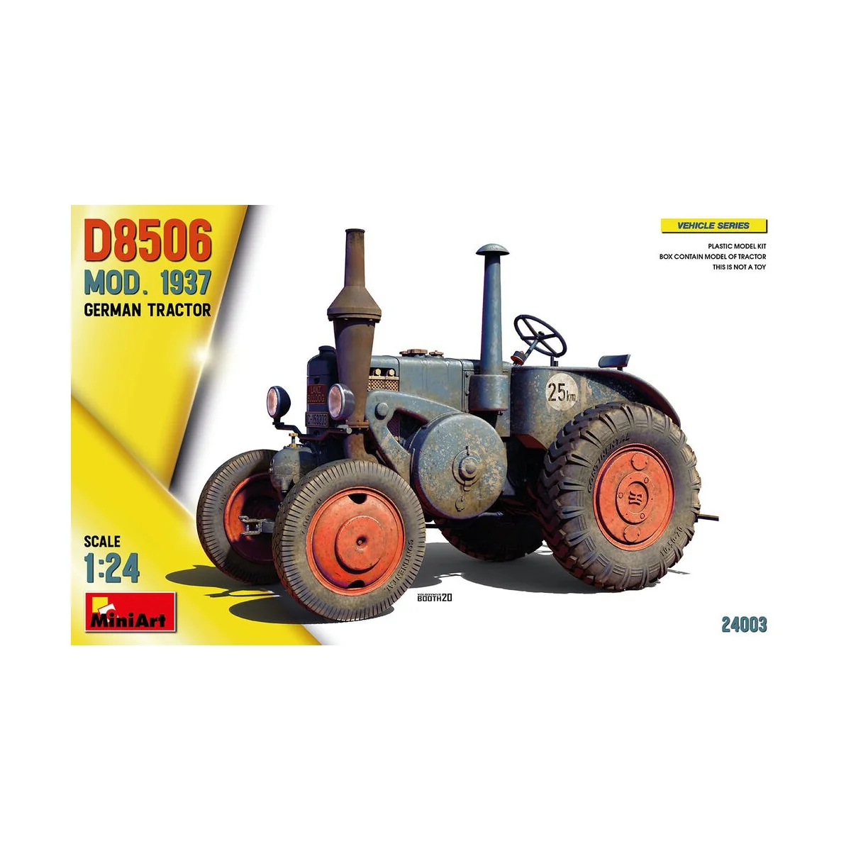 German Tractor D8506 Mod. 1937, 1/24 - MiniArt 24003 German Tractor D8506 Mod. 1937, 1/24 - MiniArt 24003