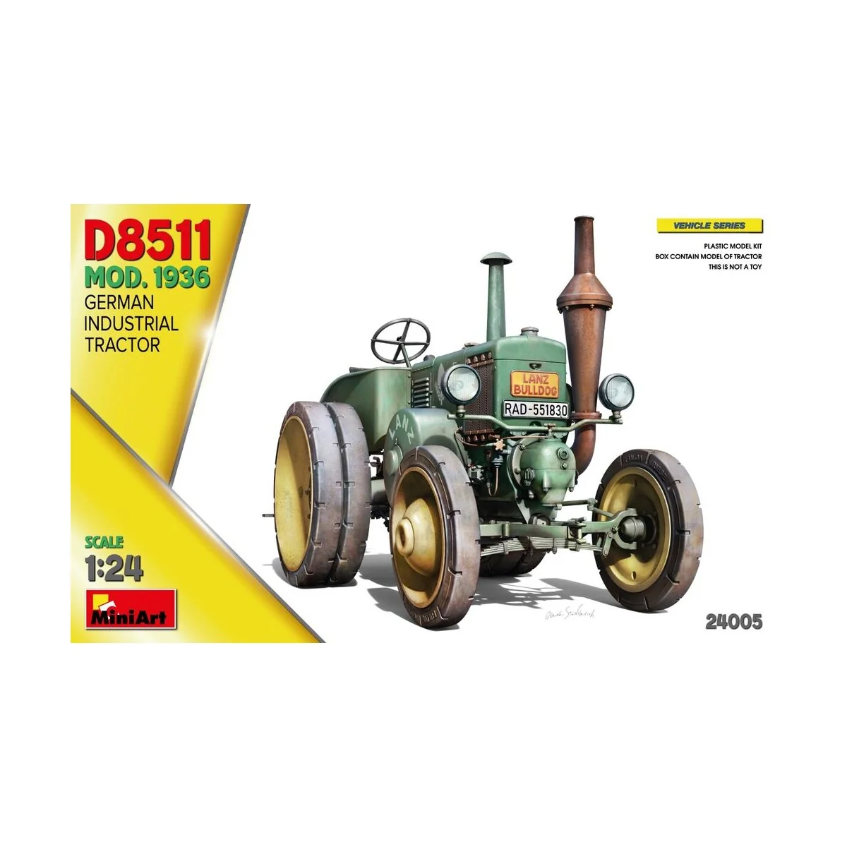 German Industrial Tractor D8511 Mod. 1936, 1/24 - MiniArt 24005 German Industrial Tractor D8511 Mod. 1936, 1/24 - MiniArt 24005