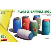 Plastic Barrels 200L, 1/24 - MiniArt 24011
