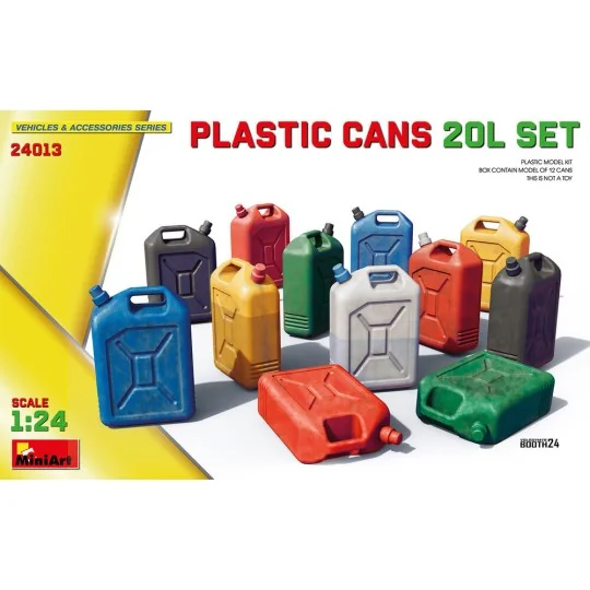 Plastic Cans 20L Set, 1/24 - MiniArt 24013 Plastic Cans 20L Set, 1/24 - MiniArt 24013