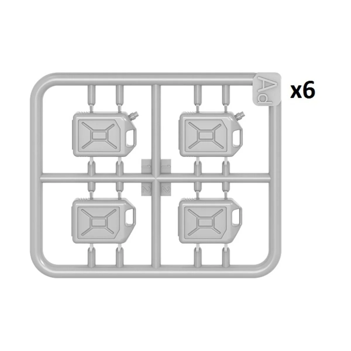 Plastic Cans 20L Set, 1/24 - MiniArt 24013 Plastic Cans 20L Set, 1/24 - MiniArt 24013