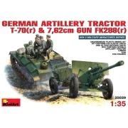 German Artillery Tractor T-70 & Gun FK 288 w/crew, 1/35 - MiniArt 3...