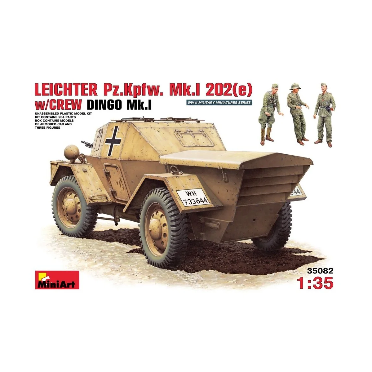 Leichter Pz.Kpfw. MkI 202(e) w/crew, 1/35 - MiniArt 35082 Leichter Pz.Kpfw. MkI 202(e) w/crew, 1/35 - MiniArt 35082