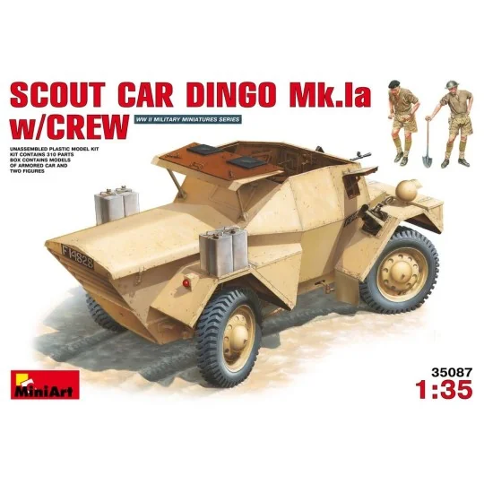 Scout Car Dingo Mk 1a w/crew, 1/35 - MiniArt 35087 Scout Car Dingo Mk 1a w/crew, 1/35 - MiniArt 35087
