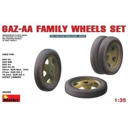 GAZ -AA Family Wheels set, 1/35 - MiniArt 35099