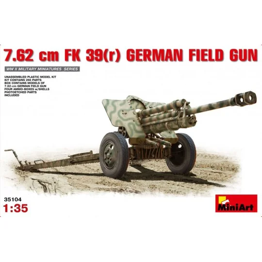 7, 62 cm F.K. 39 German Field Gun, 1/35 - MiniArt 35104 7, 62 cm F.K. 39 German Field Gun, 1/35 - MiniArt 35104
