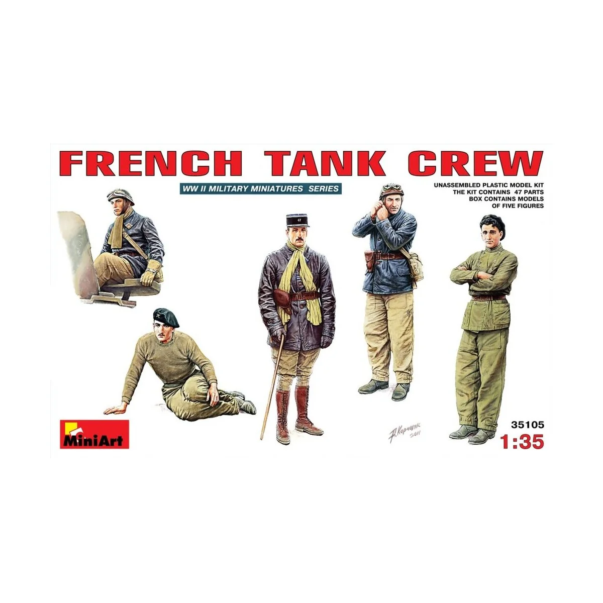 French Tank Crew, 1/35 - MiniArt 35105