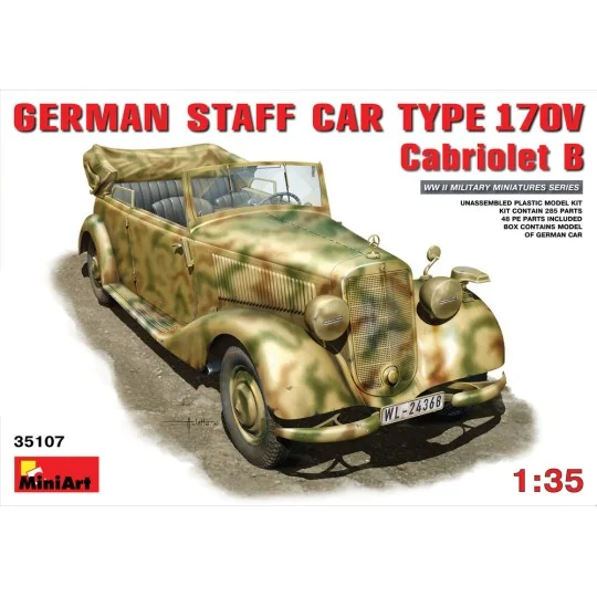 German Staff Car MB 170V. Cabriolet, 1/35 - MiniArt 35107