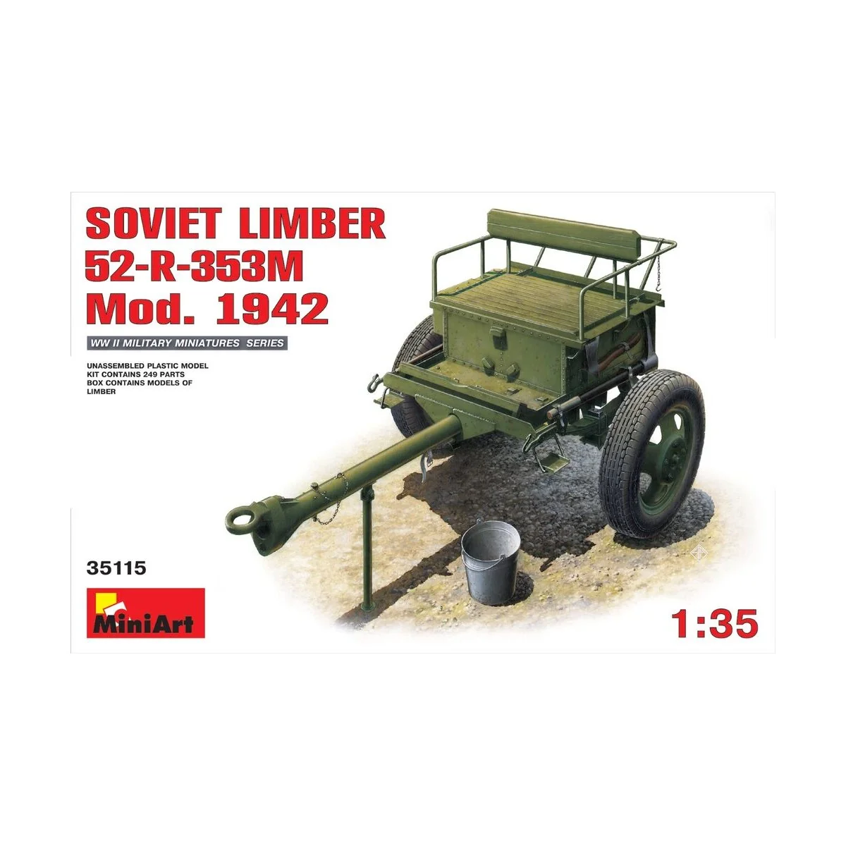 Soviet Limber 52-R-353M Mod.1942, 1/35 - MiniArt 35115 Soviet Limber 52-R-353M Mod.1942, 1/35 - MiniArt 35115