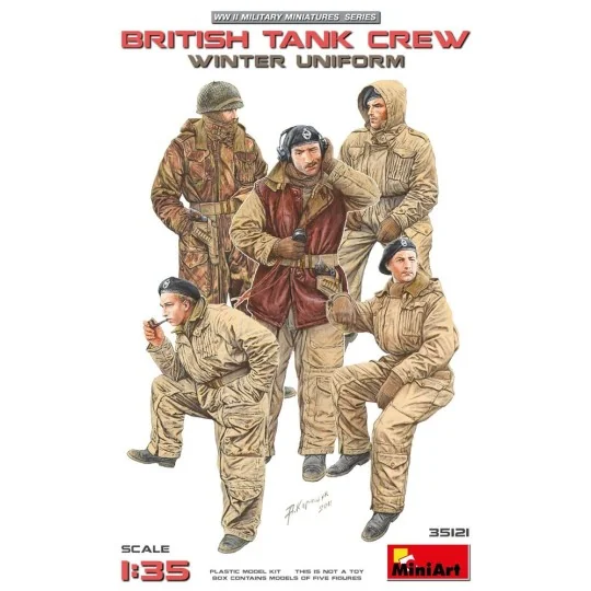 British Tank Crew (Winter Uniform), 1/35 - MiniArt 35121 British Tank Crew (Winter Uniform), 1/35 - MiniArt 35121