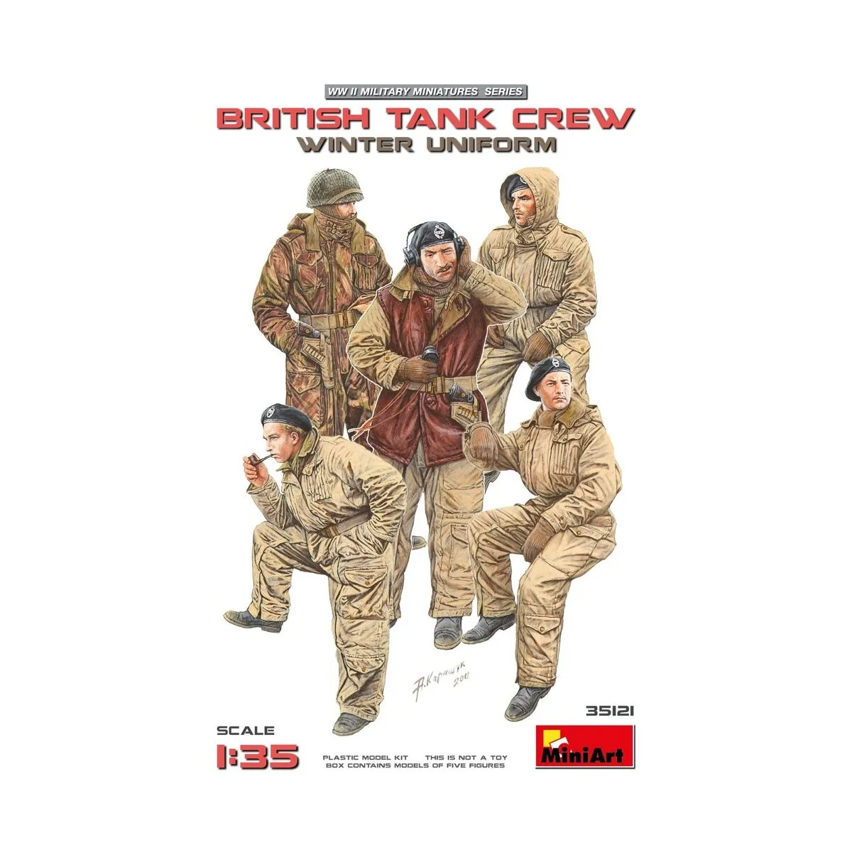 British Tank Crew (Winter Uniform), 1/35 - MiniArt 35121 British Tank Crew (Winter Uniform), 1/35 - MiniArt 35121