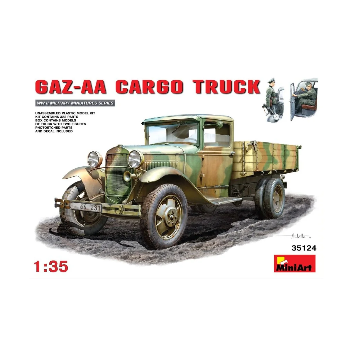 GAZ-AA ?argo Truck, 1/35 - MiniArt 35124 GAZ-AA ?argo Truck, 1/35 - MiniArt 35124