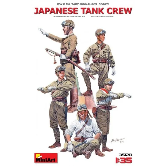 Japanese Tank Crew, 1/35 - MiniArt 35128 Japanese Tank Crew, 1/35 - MiniArt 35128