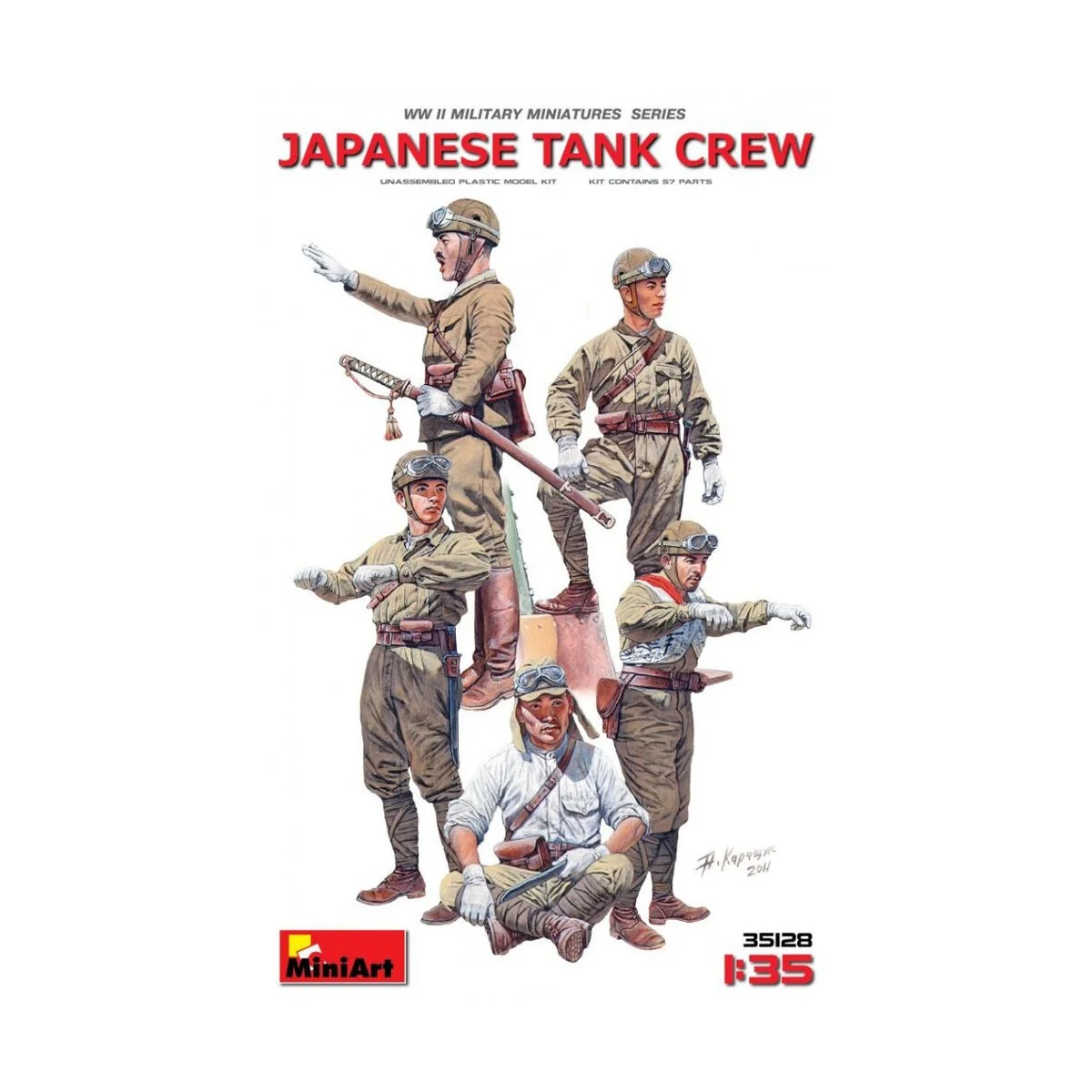 Japanese Tank Crew, 1/35 - MiniArt 35128 Japanese Tank Crew, 1/35 - MiniArt 35128