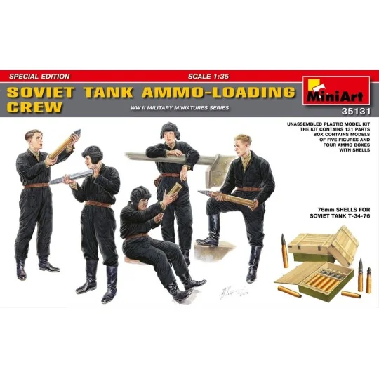 Soviet Tank Ammo-Loading Crew Set. Spec. Edition, 1/35 - MiniArt 35131 Soviet Tank Ammo-Loading Crew Set. Spec. Edition, 1/35 - MiniArt 35131