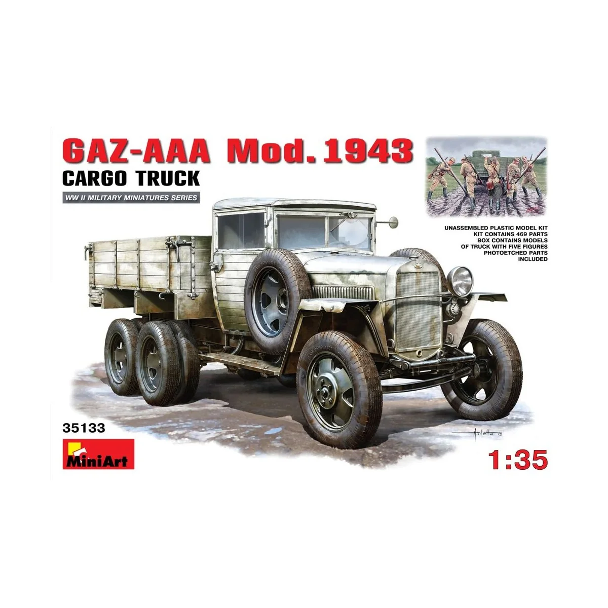GAZ-AAA Mod. 1943 Cargo Truck, 1/35 - MiniArt 35133