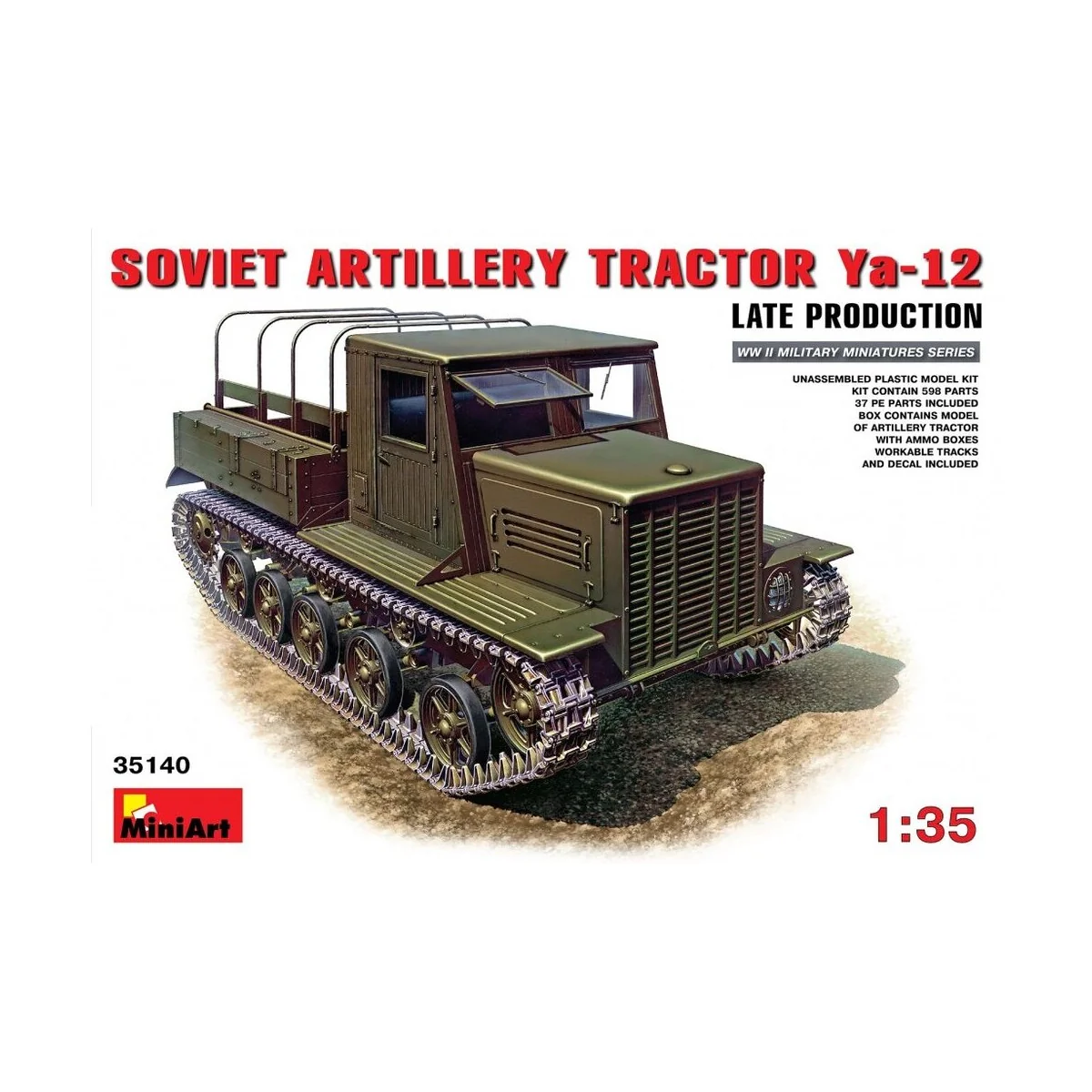 Ya-12 Late Prod. Soviet Artillery Tractor, 1/35 - MiniArt 35140 Ya-12 Late Prod. Soviet Artillery Tractor, 1/35 - MiniArt 35140