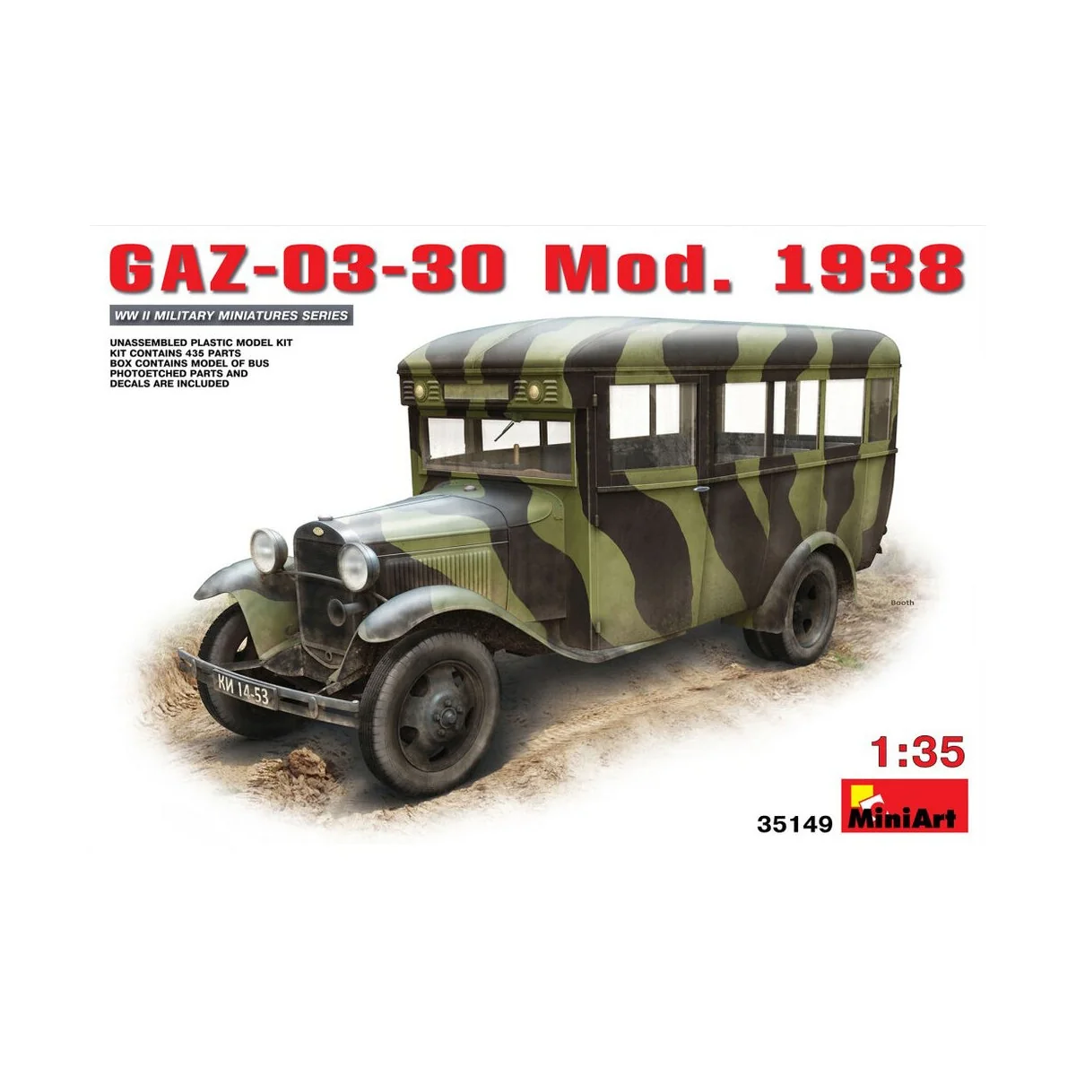 GAZ-03-30 Mod. 1938, 1/35 - MiniArt 35149 GAZ-03-30 Mod. 1938, 1/35 - MiniArt 35149