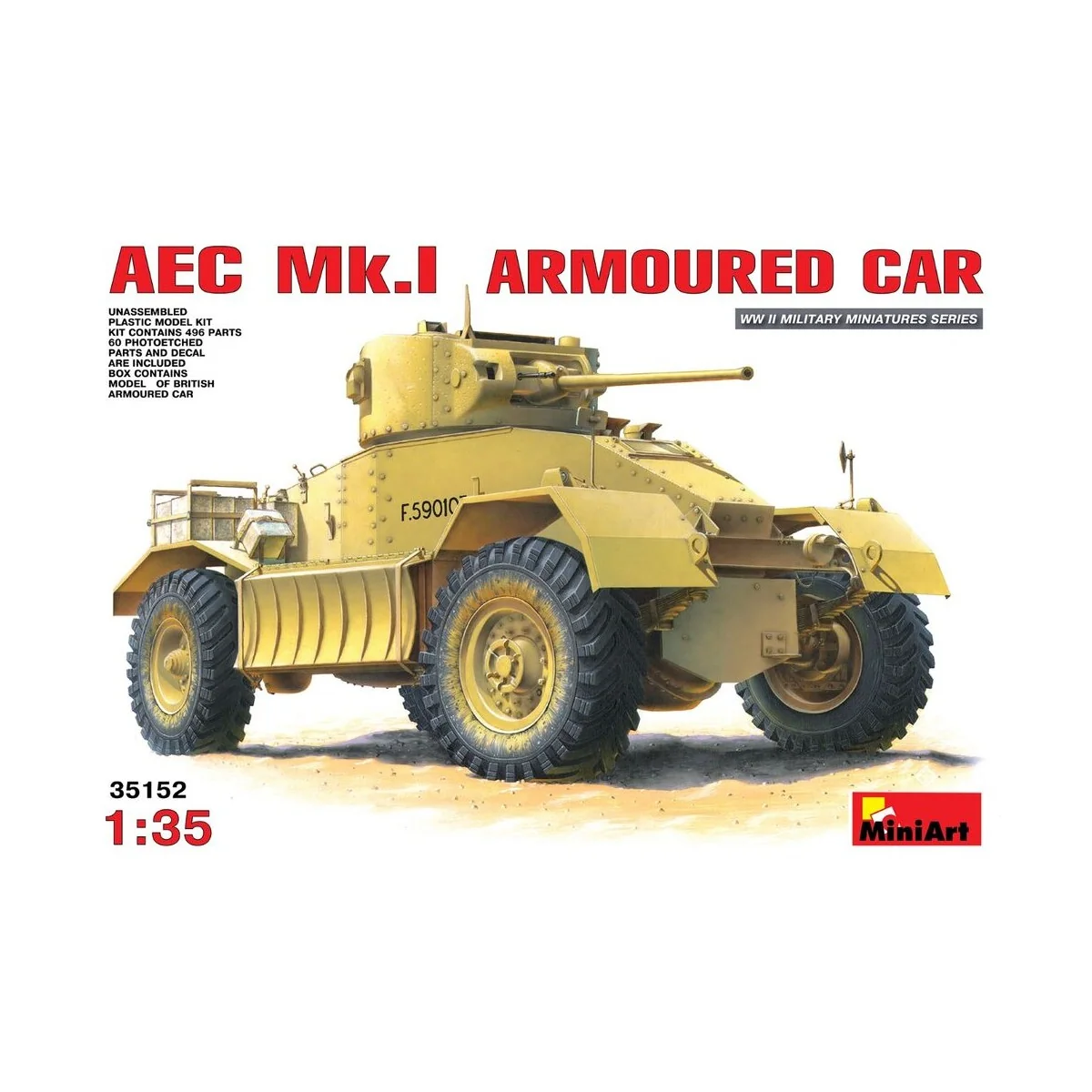 AEC Mk 1 Armoured Car, 1/35 - MiniArt 35152