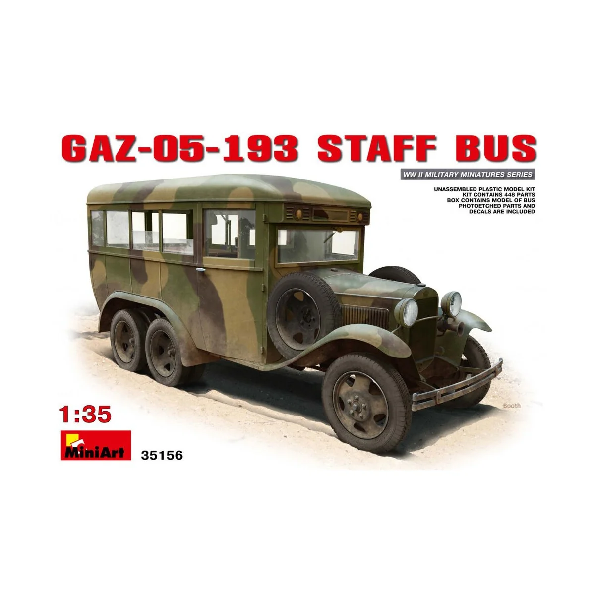 GAZ-05-193 Staff Bus, 1/35 - MiniArt 35156 GAZ-05-193 Staff Bus, 1/35 - MiniArt 35156