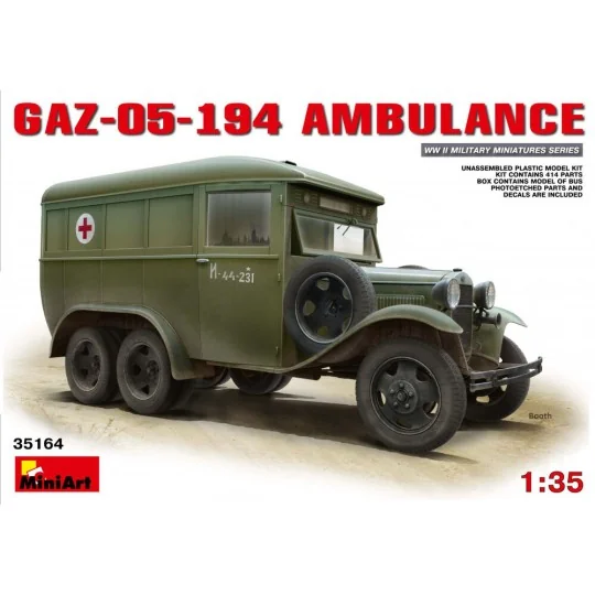 GAZ-05-194 Ambulance, 1/35 - MiniArt 35164 GAZ-05-194 Ambulance, 1/35 - MiniArt 35164