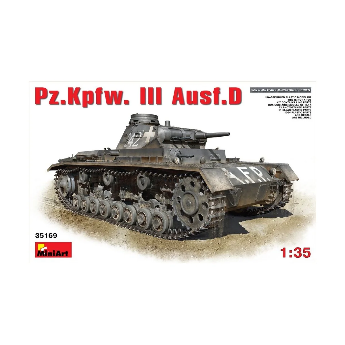 Pz.Kpfw.3 Ausf.D, 1/35 - MiniArt 35169 Pz.Kpfw.3 Ausf.D, 1/35 - MiniArt 35169