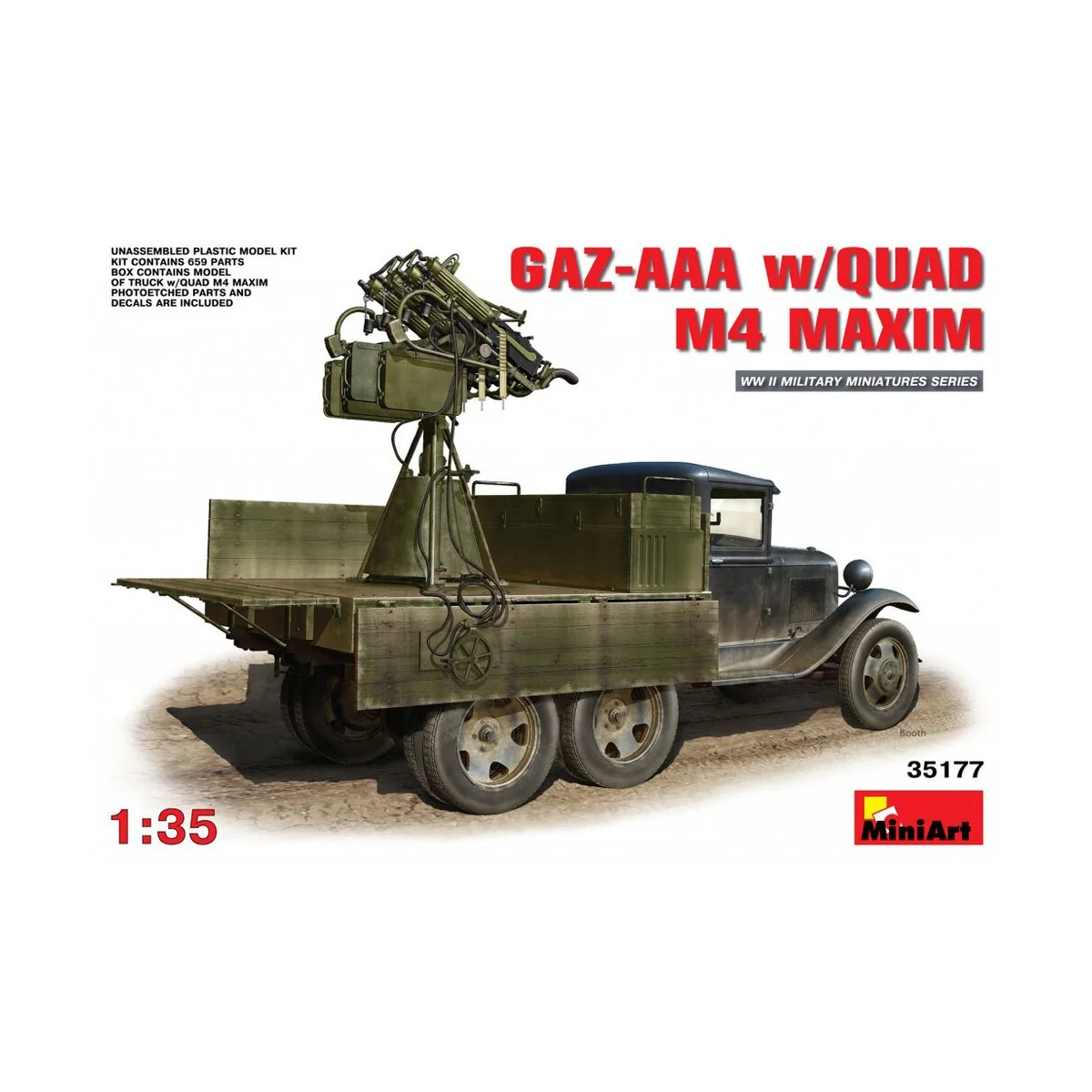 GAZ-AAA w/QUAD M4 MAXIM, 1/35 - MiniArt 35177