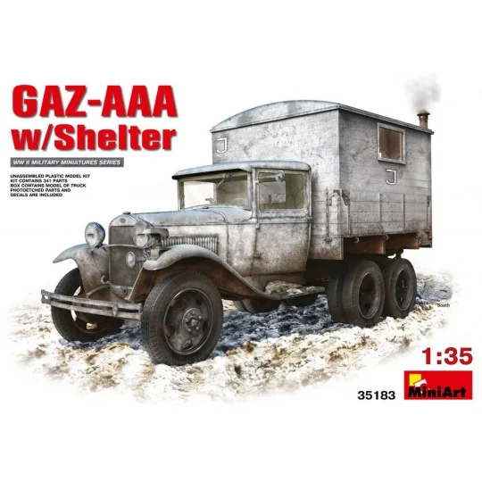 GAZ-AAA with Shelter, 1/35 - MiniArt 35183 GAZ-AAA with Shelter, 1/35 - MiniArt 35183