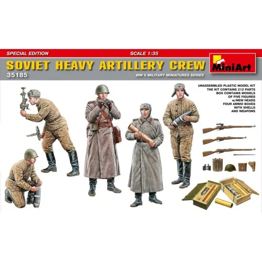 Soviet Heavy Artillery Crew.Special Edition, 1/35 - MiniArt 35185 Soviet Heavy Artillery Crew.Special Edition, 1/35 - MiniArt 35185