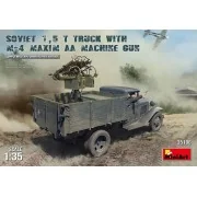 Soviet 1, 5 t Truck w/ M-4 Maxim AA Machine Gun, 1/35 - MiniArt 35186