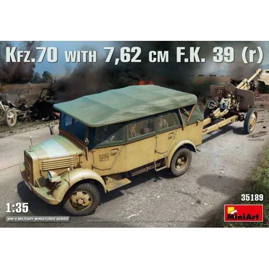 Kfz.70 & 7, 62 cm F.K. 39 ( r ), 1/35 - MiniArt 35189 Kfz.70 & 7, 62 cm F.K. 39 ( r ), 1/35 - MiniArt 35189
