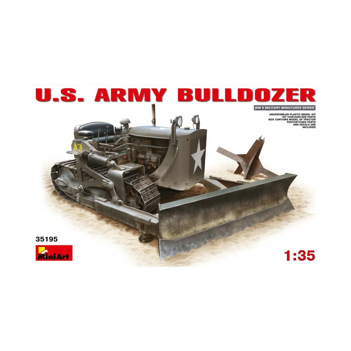 U.S. Army Bulldozer, 1/35 - MiniArt 35195 U.S. Army Bulldozer, 1/35 - MiniArt 35195