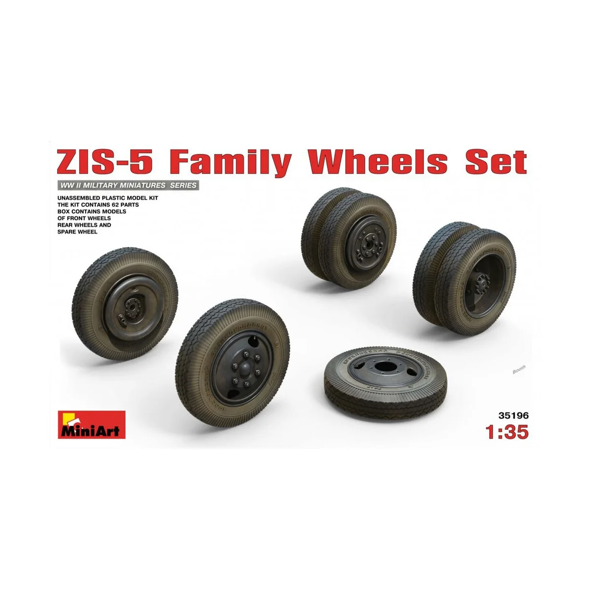 ZIS-5 Family Wheels Set, 1/35 - MiniArt 35196