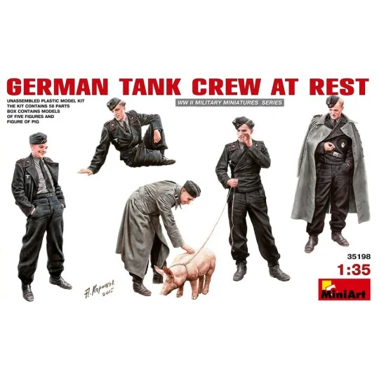 German Tank Crew at Rest, 1/35 - MiniArt 35198 German Tank Crew at Rest, 1/35 - MiniArt 35198
