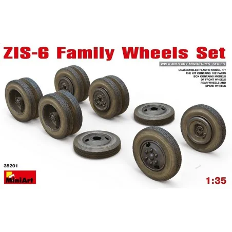 ZIS-6 Family Wheels Set, 1/35 - MiniArt 35201