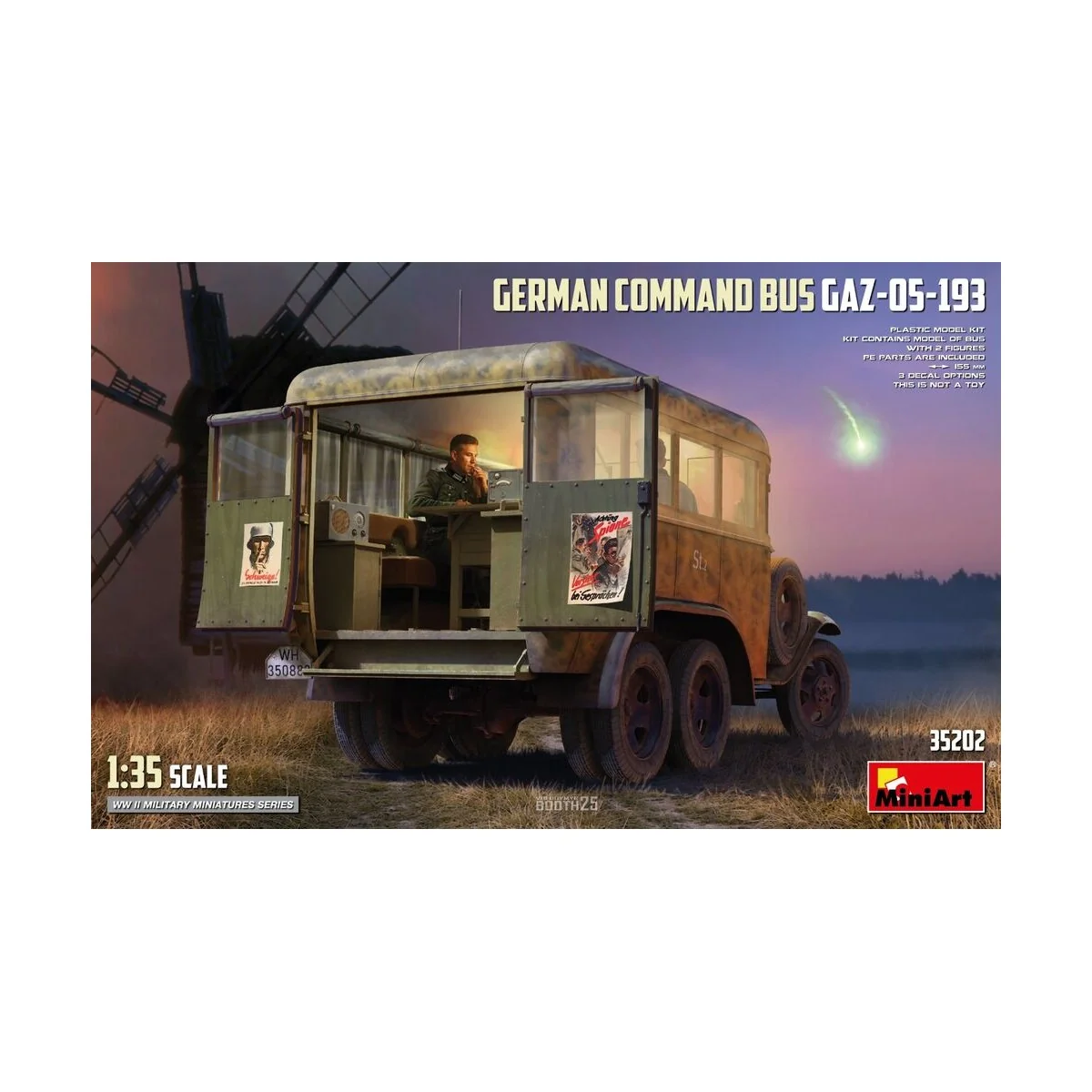 German Command Bus GAZ-05-193, 1/35 - MiniArt 35202