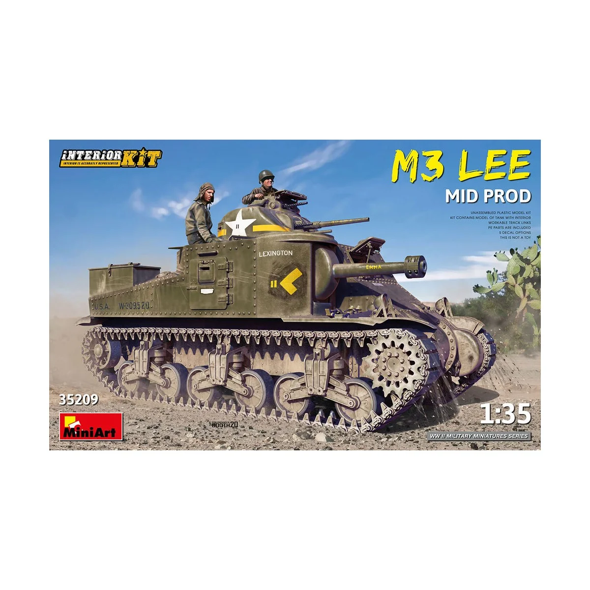 M3 Lee Mid Prod. Interior Kit, 1/35 - MiniArt 35209 M3 Lee Mid Prod. Interior Kit, 1/35 - MiniArt 35209